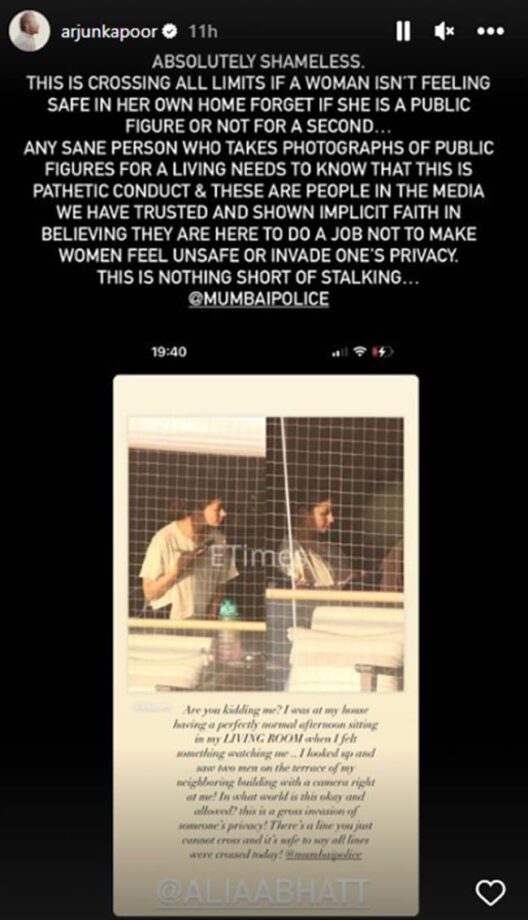 Alia Bhatt slams paparazzi for violating her privacy, Anushka Sharma and Arjun Kapoor support 3119