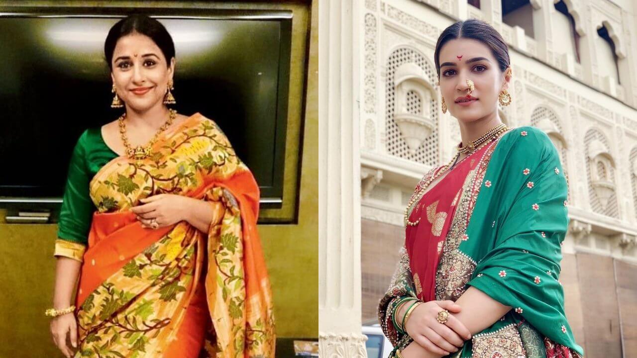 From Vidya Balan to Kriti Sanon: See the actresses and their Paithani looks 3557