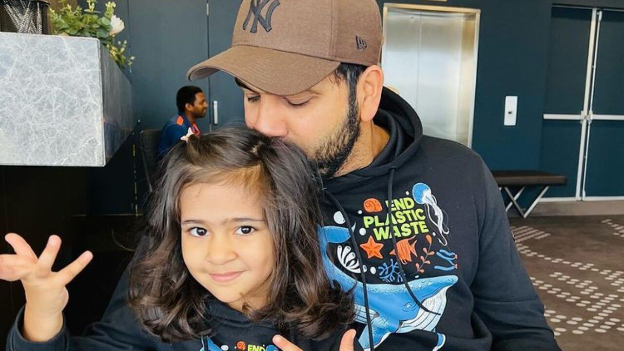 See the lovely picture of Rohit Sharma and his daughter's beautiful relationship 2820