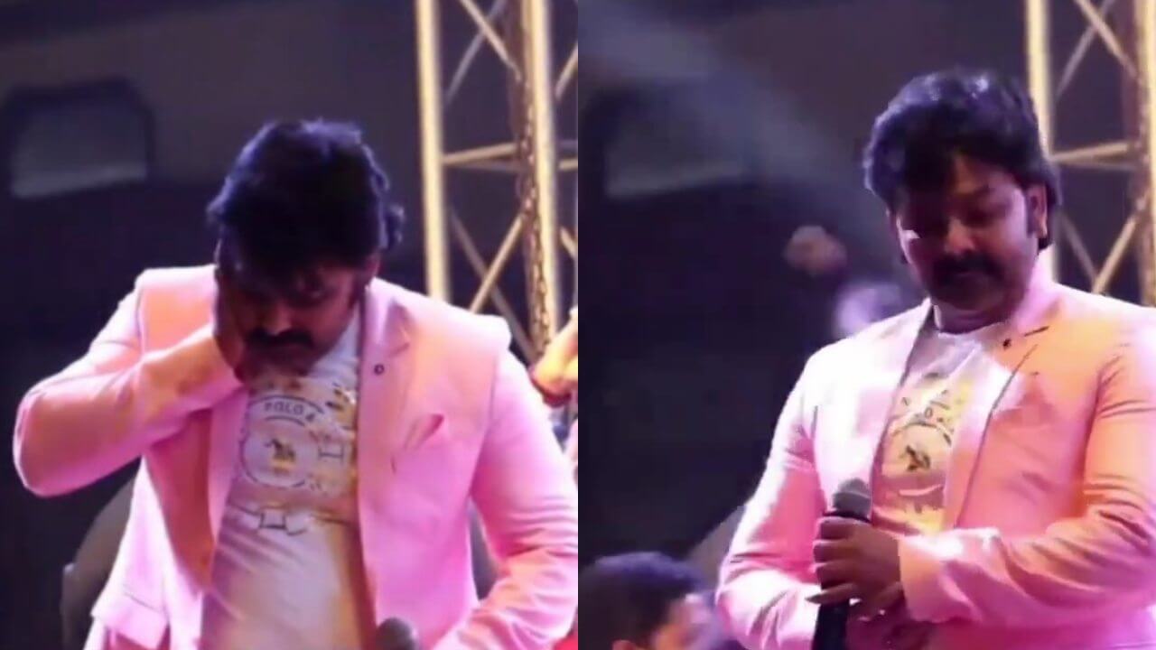 Bhojpuri superstar Pawan Singh was pelted with stones during a stage show in Ballia, watch video 4983