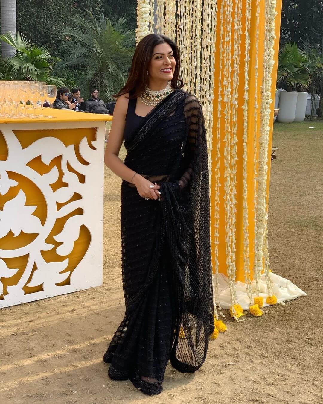 From Katrina Kaif to Sushmita Sen: See the beautiful style of actresses in black sarees 4326