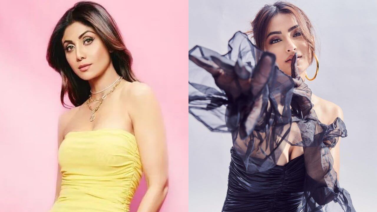 From Shilpa Shetty to Palak Tiwari: These actresses set the internet on fire with their strapless ruched bodycon dresses, see photos 5608