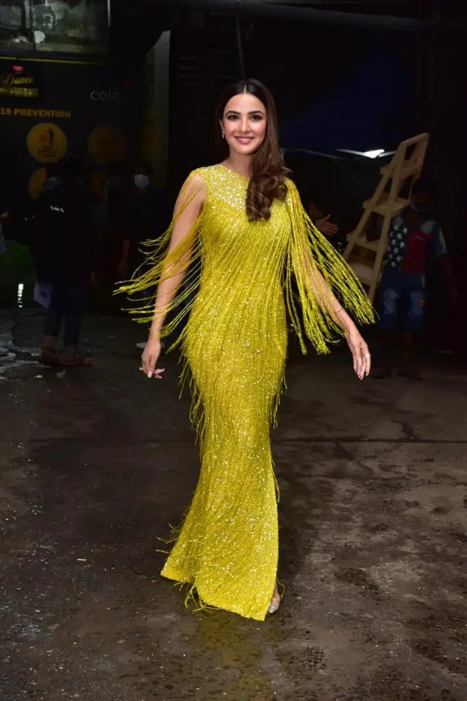 Jasmine Bhasin looked very beautiful in a shimmery dress, fans liked it 4688