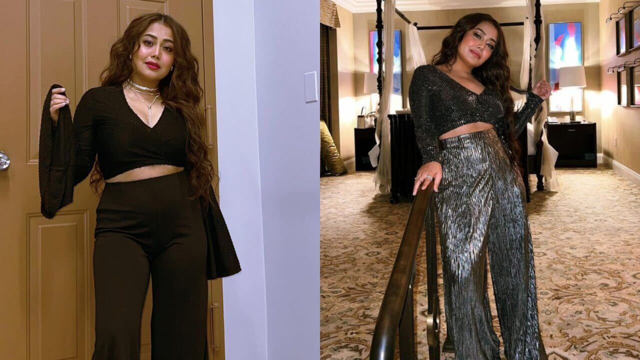 Neha Kakkar wowed fans in black outfit 4604