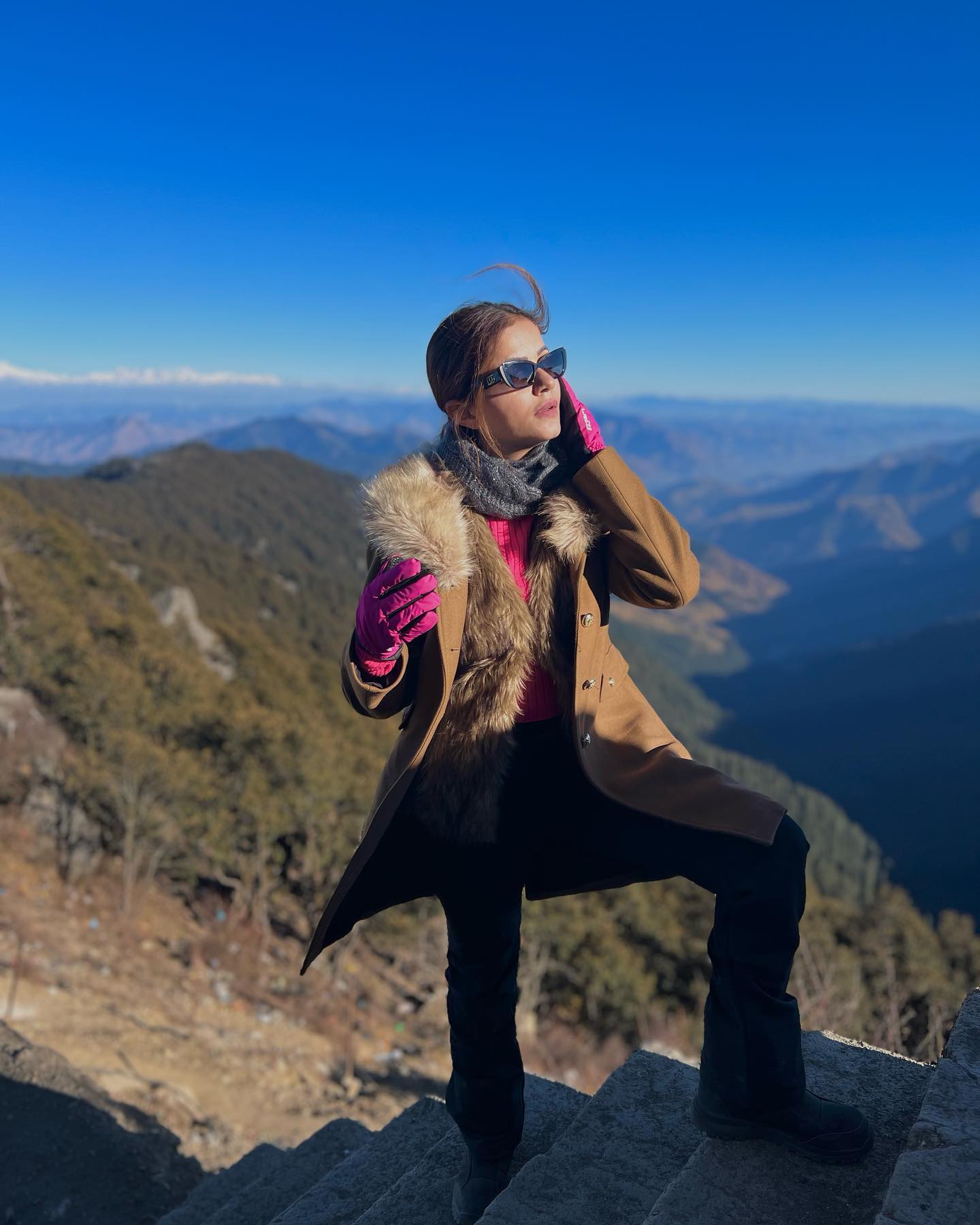 Rubina Dilaik is fond of pleasant travel, see wonderful pictures of the journey 8839