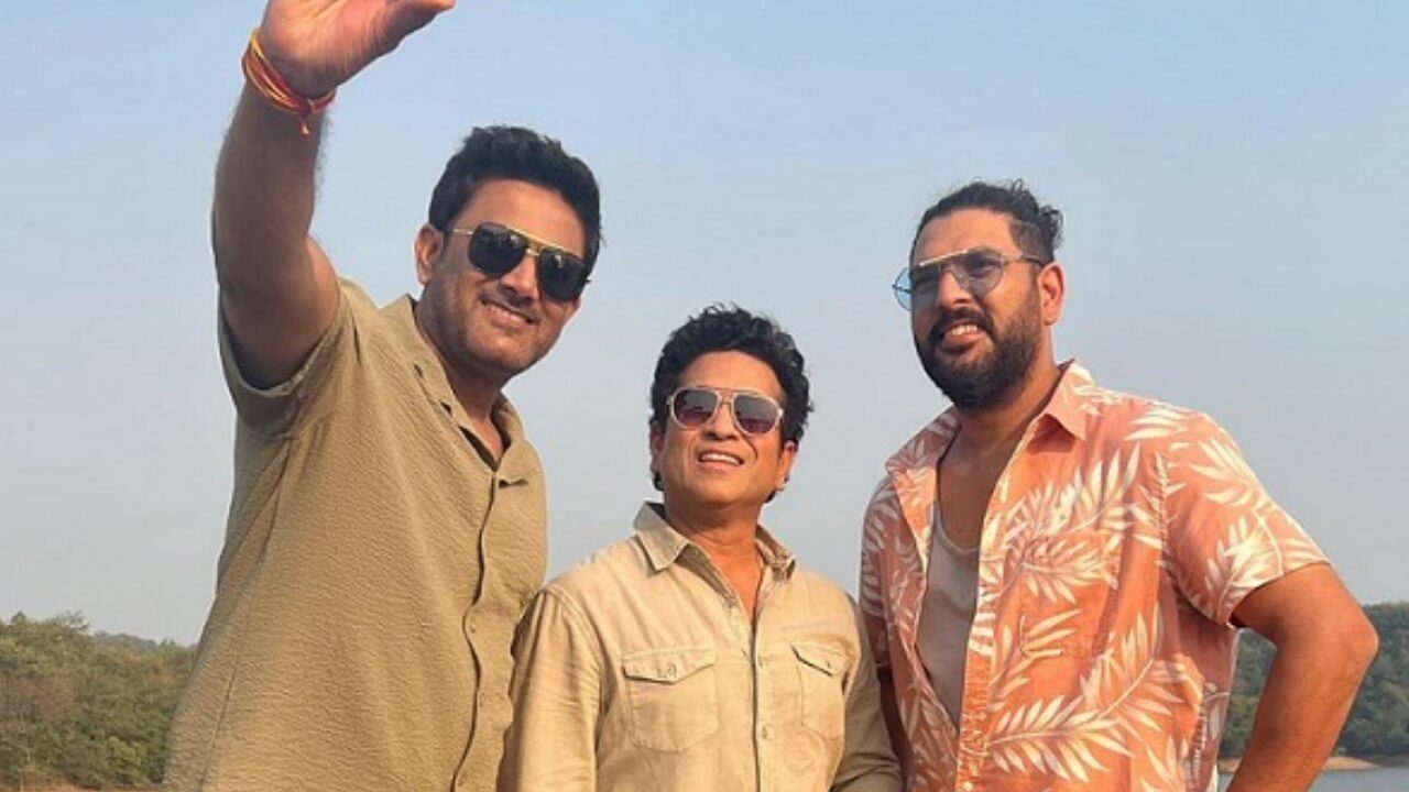 Sachin Tendulkar shares adorable tableaux, 3 legends of Indian cricket team seen in one frame 5518