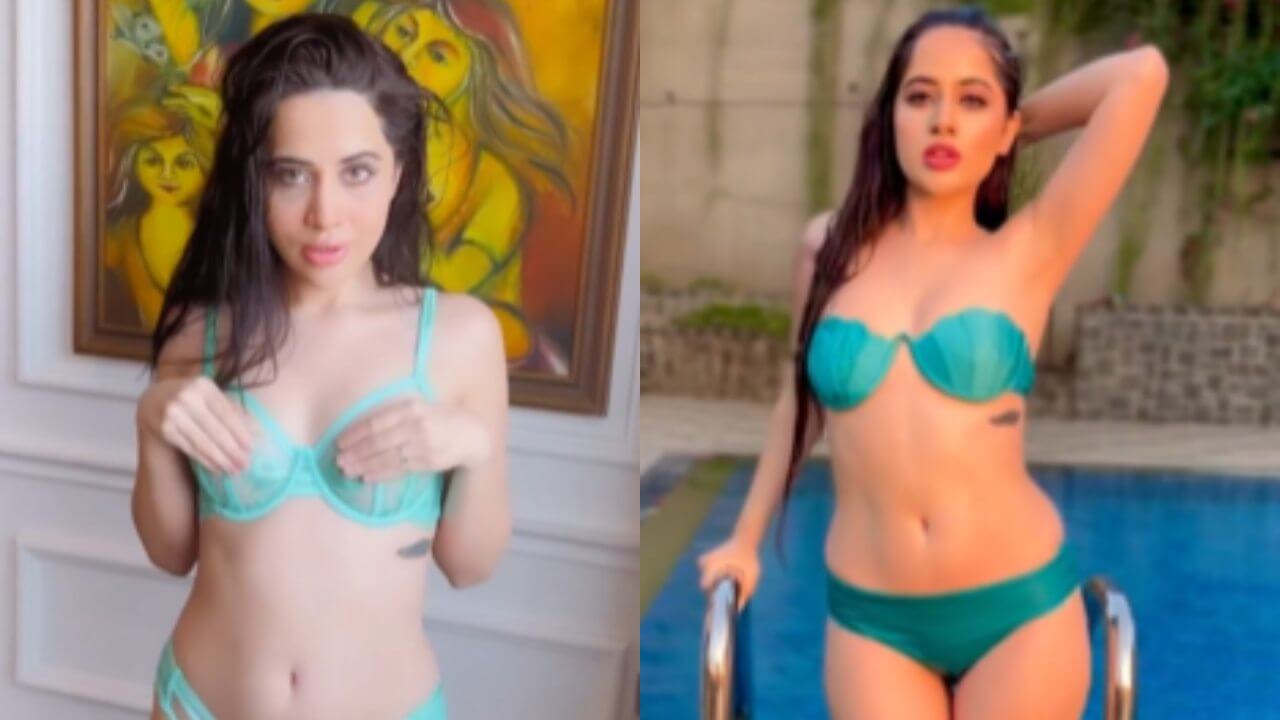 Urfi Javed sizzles in hotness, kills fans with neon bikini look 4359