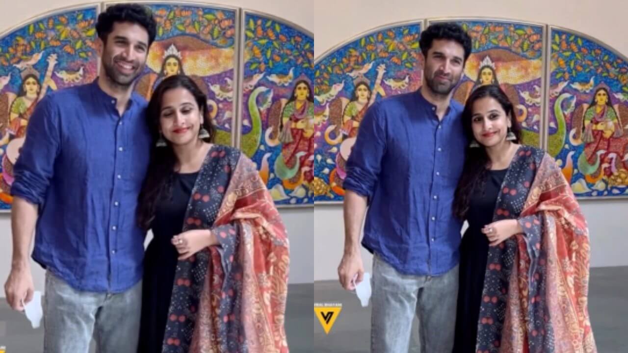 Vidya Balan excited to see brother-in-law Aditya Roy Kapur, welcomes her with a big hug 7240