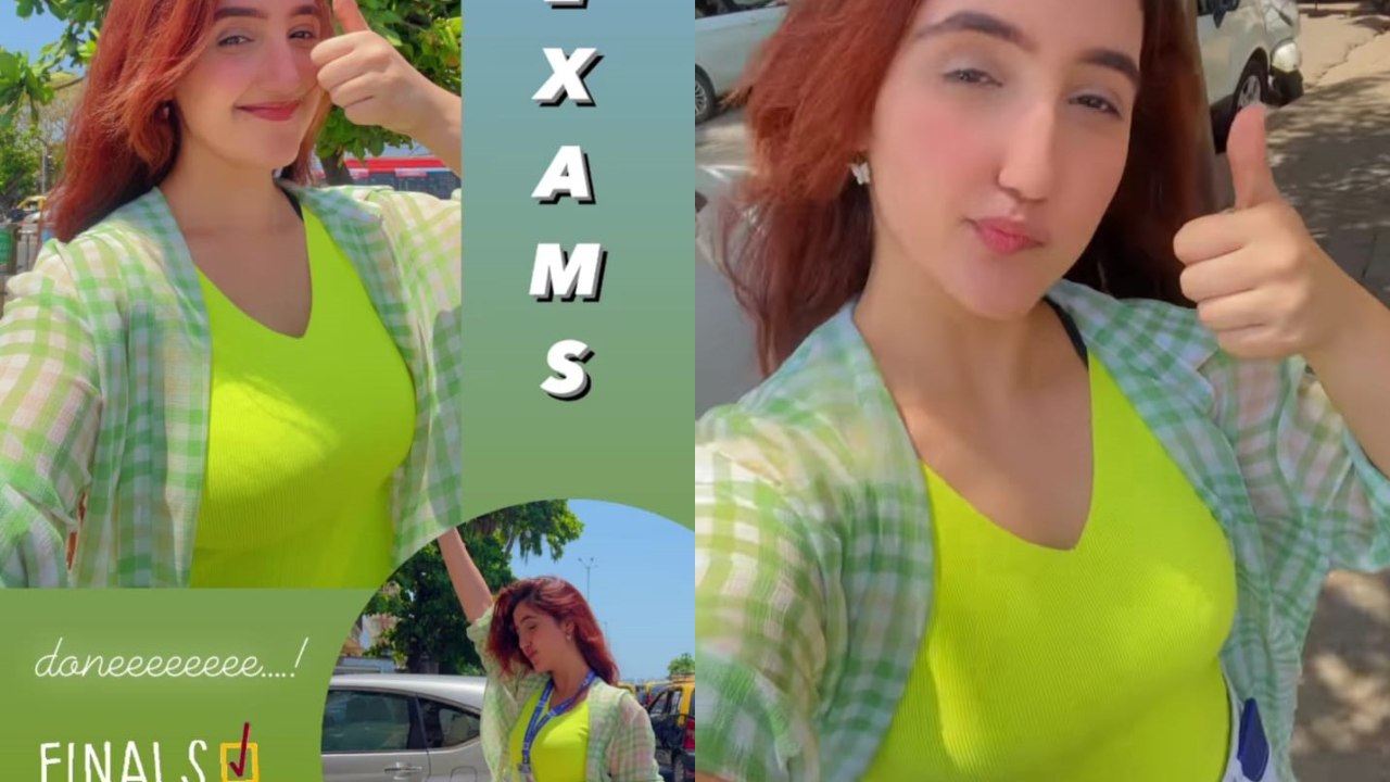 Ashnoor Kaur's examination started, actress herself gave information 10049