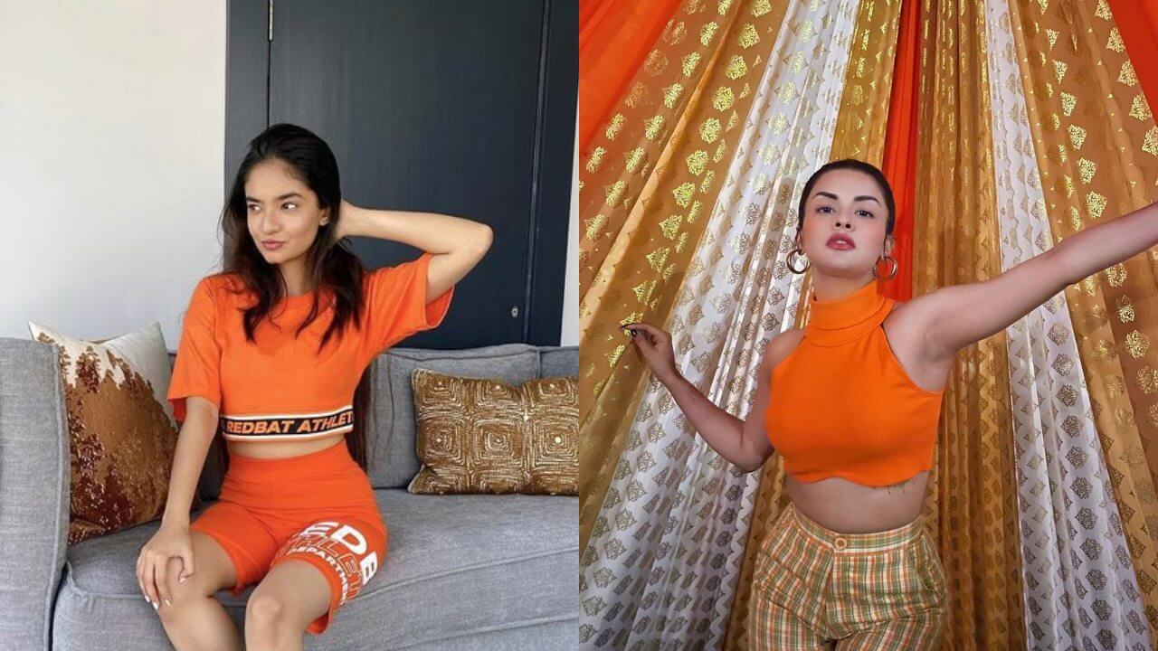 Avneet Kaur Vs Anushka Sen: Who turned up the heat in an orange crop top? 10218