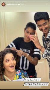 Monalisa shared a special glimpse from the makeup room, see photos 10527