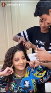 Monalisa shared a special glimpse from the makeup room, see photos 10529