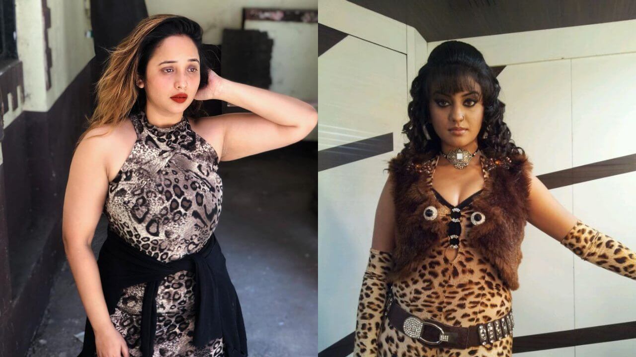 Rani Chatterjee or Akshara Singh: Which actress created havoc on the internet in a leopard print outfit? 10401