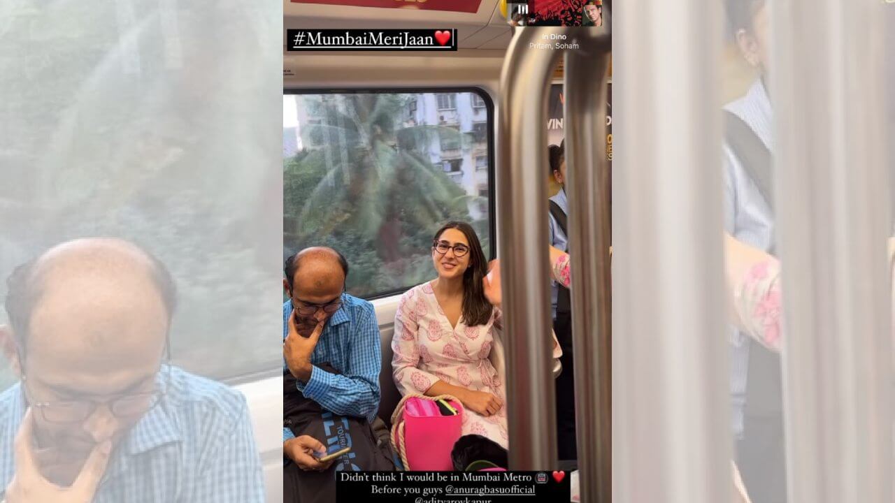 Sara Ali Khan was seen traveling in Mumbai Metro, see proof 12511