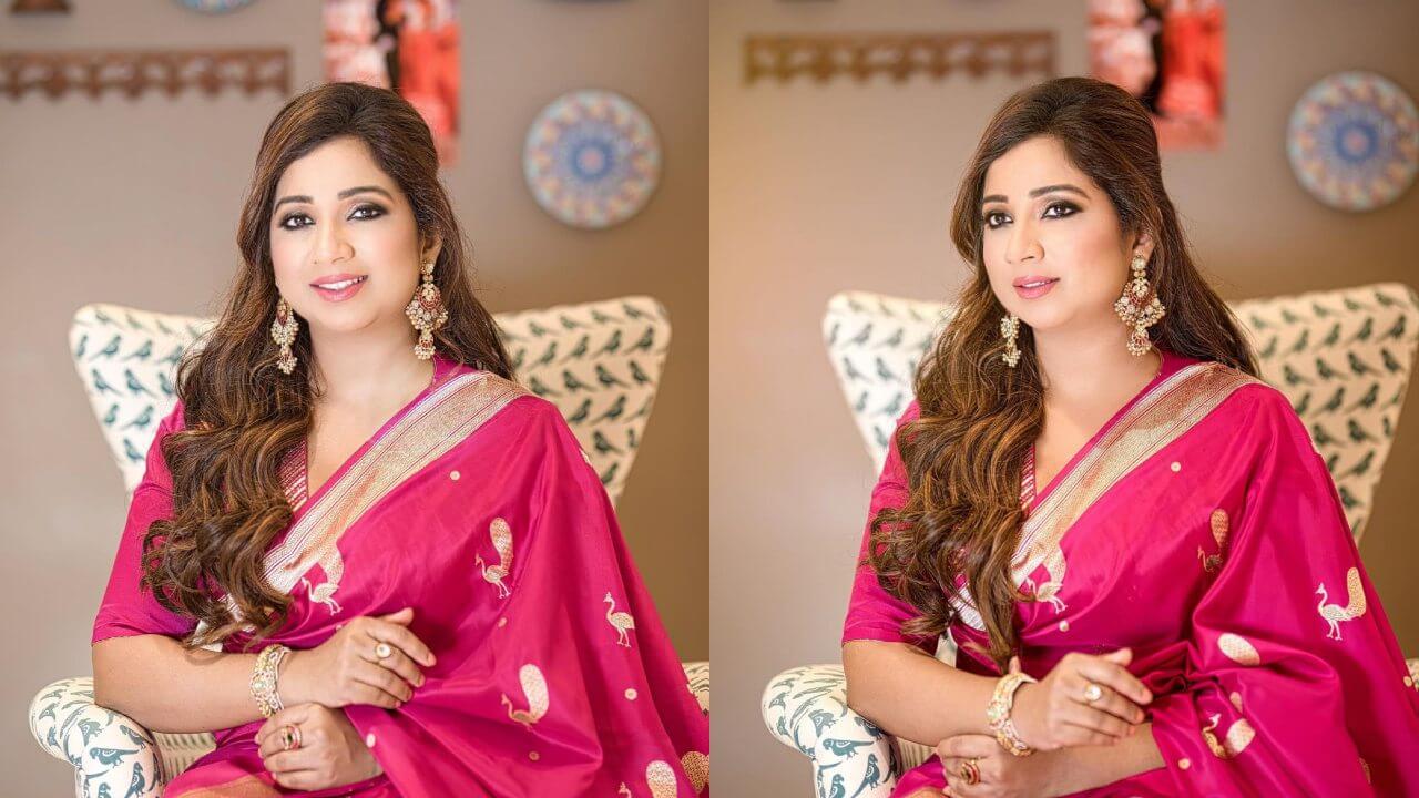 Shreya Ghoshal did the magic of beauty in a traditional saree look 9630