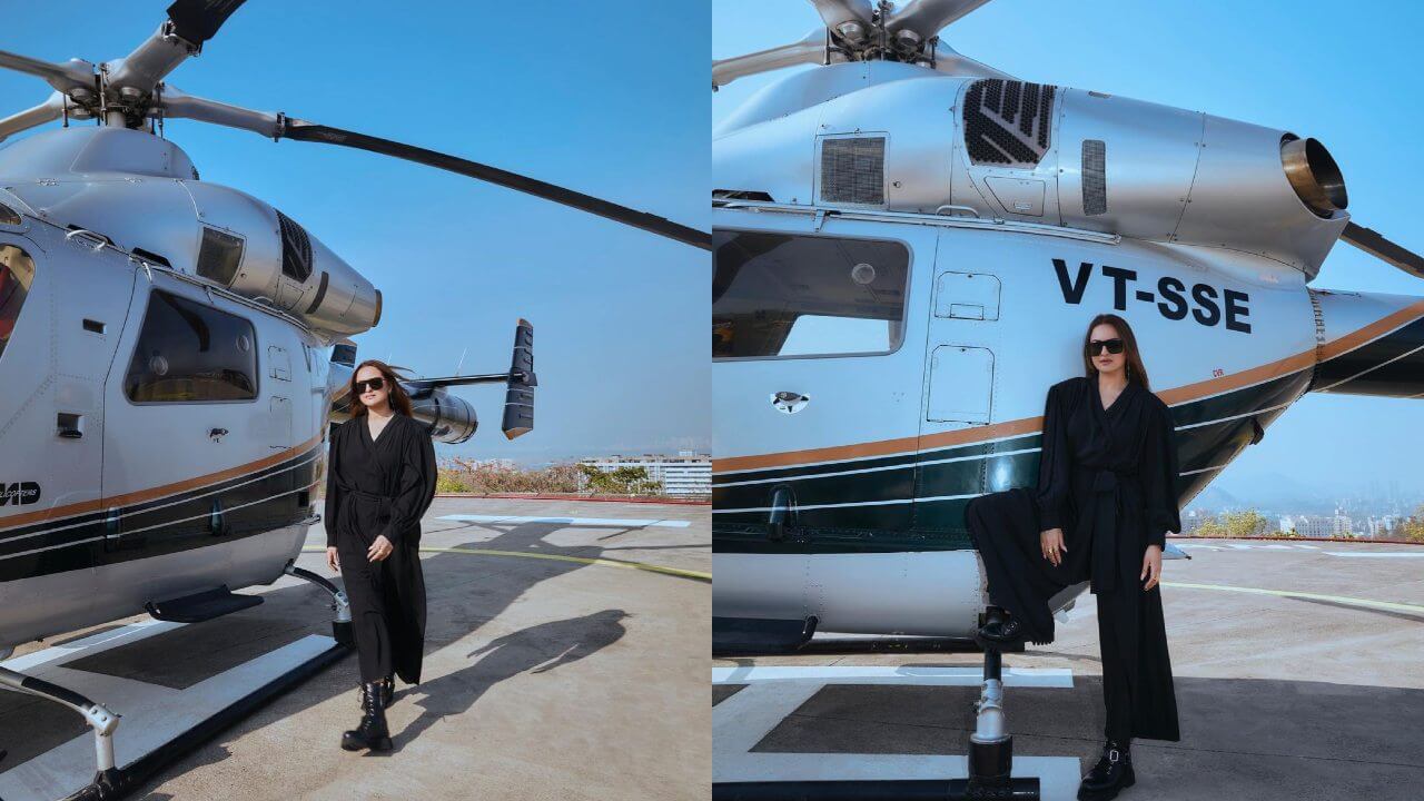 Someone should learn to use helicopter from her, Sonakshi Sinha adopted helicopter for fashion 14413