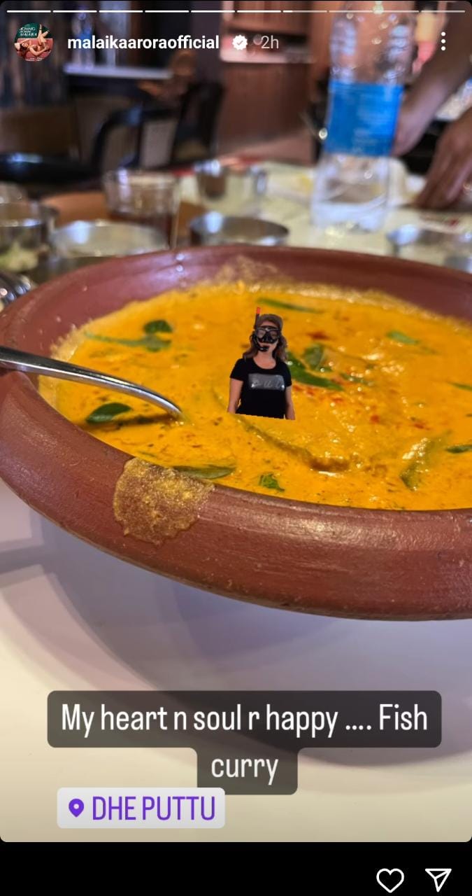 Malaika Arora's happiness increased after seeing fish curry, see proof 17605