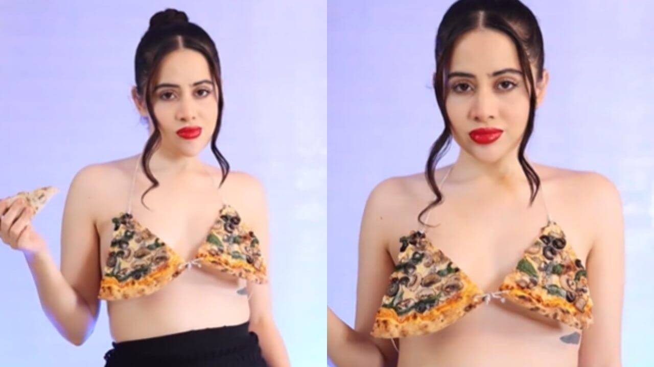 Urfi Javed's new pizza look made fans' mouth water, see the look 17169