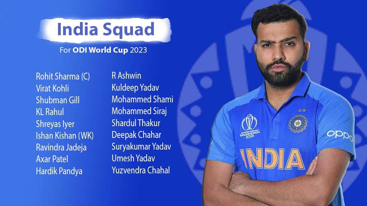 BCCI unveils India squad for 2023 Cricket World Cup: केएल राहुल, ईशान किशन की जगह हुईं पक्की; तिलक, सैमसन किए गए बाहर 27274